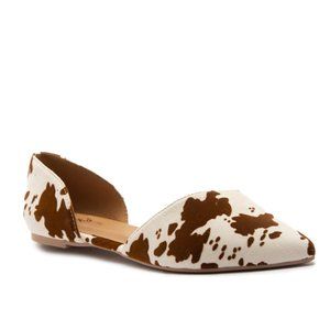 Pointed Spotted Calf Flats